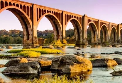 Virginia bridge near river